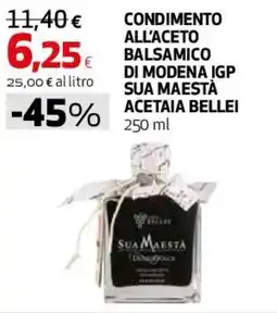 Coop Master Alleanza 3.0 Condimento all'aceto balsamico di modena igp sua maestà acetaia belle! offerta
