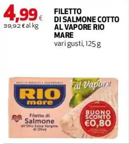 Coop Master Alleanza 3.0 Filetto di salmone cotto al vapore RIO MARE offerta