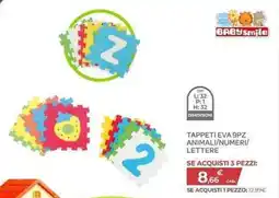 Bimbo Store Babysmile tappeti eva animali/numeri/ offerta