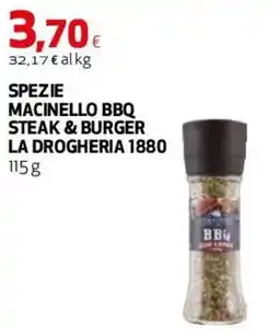 Coop Master Alleanza 3.0 Spezie macinello bbq steak & burger la drogheria 1880 offerta