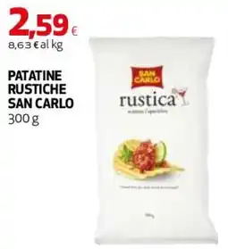 Coop Master Alleanza 3.0 Patatine rustiche SAN CARLO offerta