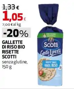 Coop Master Alleanza 3.0 Gallette di riso bio risette SCOTTI offerta