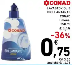 Spazio Conad Lavastoviglie brillantante CONAD offerta