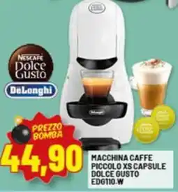 Risparmio Casa DeLonghi MACCHINA CAFFE PICCOLO XS CAPSULE DOLCE GUSTO EDG110.W offerta