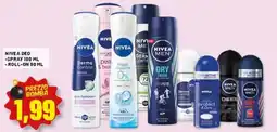 Risparmio Casa Nivea deo spray, roll-on offerta