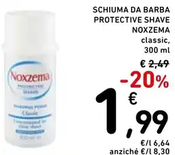 Spazio Conad Schiuma da barba protective shave NOXZEMA offerta