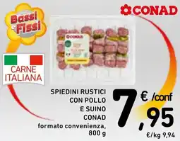 Spazio Conad Spiedini rustici con pollo e suino CONAD offerta