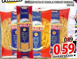 Il Genio Supermercato Divella pasta di semola formati normali offerta