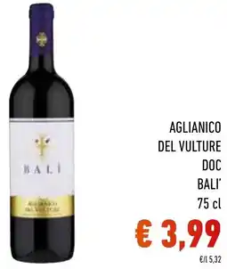 Spazio Conad Aglianico del vulture doc BALI' offerta