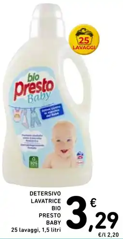 Spazio Conad Detersivo lavatrice BIO PRESTO BABY offerta