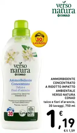 Spazio Conad Ammorbidente concentrato a ridotto impatto ambientale VERSO NATURA CONAD offerta