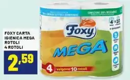 Risparmio Casa Foxy carta igienica mega rotoli offerta