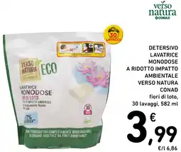 Spazio Conad Detersivo lavatrice monodose a ridotto impatto ambientale VERSO NATURA CONAD offerta