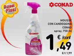 Spazio Conad Mousse con candeggina CONAD offerta