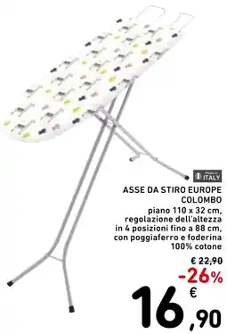 Spazio Conad Asse da stiro europe colombo offerta
