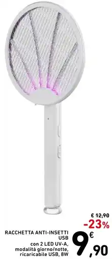 Spazio Conad Racchetta anti-insetti usb offerta