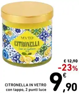 Spazio Conad Citronella in vetro offerta