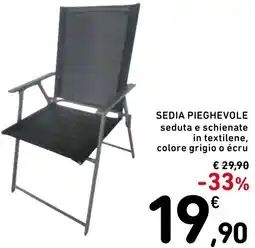 Spazio Conad Sedia pieghevole offerta