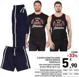 Spazio Conad T-shirt/canotta uomo mezza manica girocollo offerta