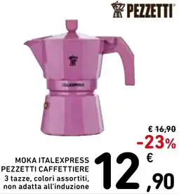 Spazio Conad Moka italexpress PEZZETTI CAFFETTIERE offerta