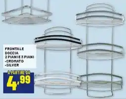 Risparmio Casa Frontale doccia 2 pianie 3 piani, cromato, silver offerta
