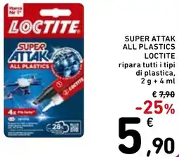 Spazio Conad Super attak all plastics LOCTITE offerta