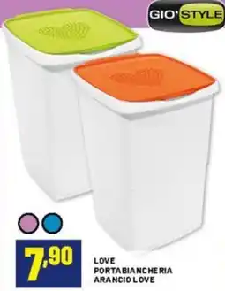 Risparmio Casa Gio'style portabiancheria arancio love offerta