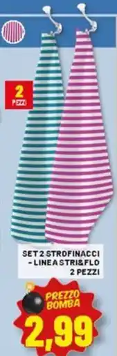 Risparmio Casa Set 2 strofinacci, lineastri&flo offerta