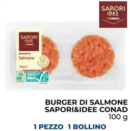 Spazio Conad Burger di salmone SAPORI&IDEE CONAD offerta