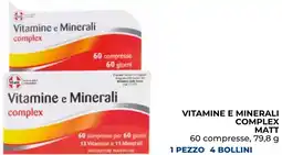 Spazio Conad Vitamine e minerali complex MATT offerta