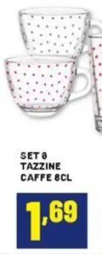 Risparmio Casa Set 8 tazzine caffe offerta