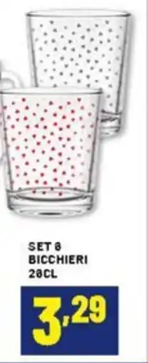 Risparmio Casa Set 8 bicchieri offerta