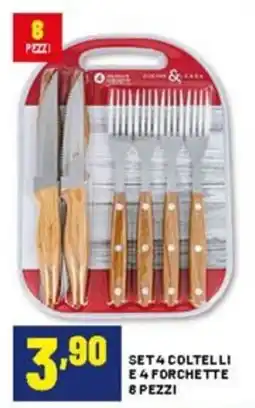 Risparmio Casa Set 4 coltelli e 4 forchette offerta