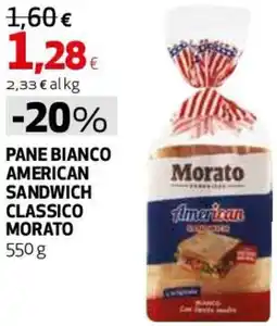 Coop Master Alleanza 3.0 Pane bianco american sandwich classico MORATO offerta