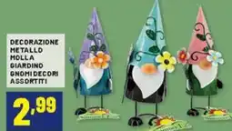 Risparmio Casa Decorazione metallo molla giardino gnomi decori offerta