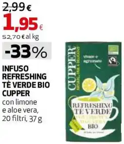 Coop Master Alleanza 3.0 Infuso refreshing tè verde bio CUPPER offerta