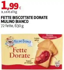Coop Master Alleanza 3.0 Fette biscottate dorate MULINO BIANCO offerta