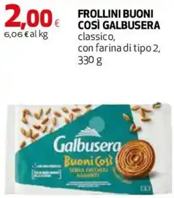 Coop Master Alleanza 3.0 Frollini buoni così GALBUSERA offerta