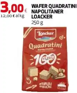 Coop Master Alleanza 3.0 Wafer quadratini napolitaner LOACKER offerta