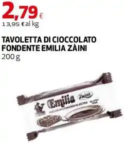 Coop Master Alleanza 3.0 Tavoletta di cioccolato fondente EMILIA ZÀINI offerta