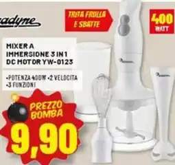 Risparmio Casa Magnadyne MIXER A IMMERSIONE 3 IN 1 DC MOTOR YW-0123 offerta