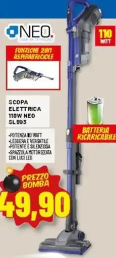 Risparmio Casa NEO SCOPA ELETTRICA 110W NEO SL593 offerta
