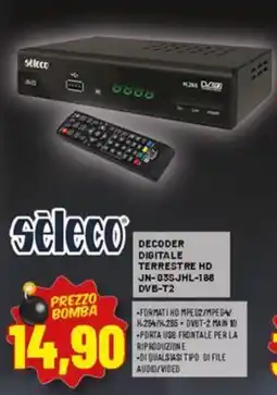 Risparmio Casa séleco DECODER DIGITALE TERRESTRE HD JN-03SJHL-188 DVB-T2 offerta