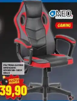 Risparmio Casa Neo poltrona gaming dimensioni, 98422 offerta
