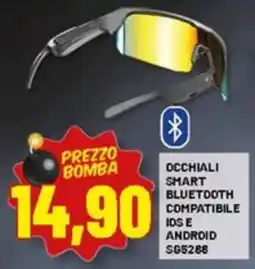 Risparmio Casa Occhiali smart bluetooth compatibile ios e android SG5266 offerta