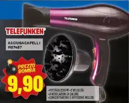 Risparmio Casa TELEFUNKEN ASCIUGA CAPELLI M07457 offerta