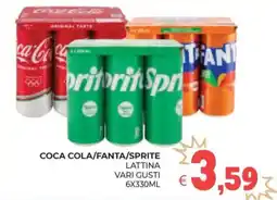 Eté Coca cola/fanta/sprite lattina offerta
