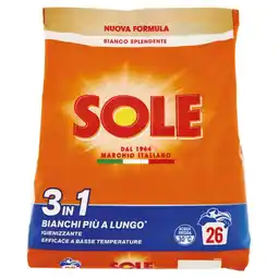 Coop DETERSIVO IN POLVERE PER LAVATRICE SOLE offerta