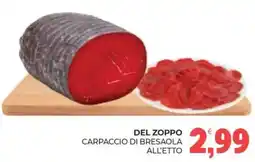 Eté Del zoppo carpaccio di bresaola offerta