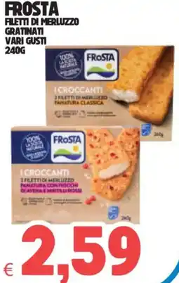 Eté Frosta filetti di merluzzo gratinati offerta